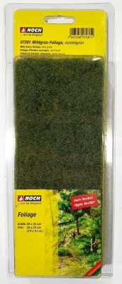 NOCH 07281 DZIKA TRAWA SIATKA LIŚCIASTA 20x23cm - DARK GREEN