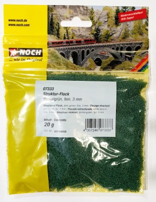 NOCH 07333 POSYPKA GĄBKOWA 3mm 20g DARK GREEN