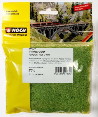 NOCH 07331 POSYPKA GĄBKOWA 3mm 20g BRIGHT GREEN