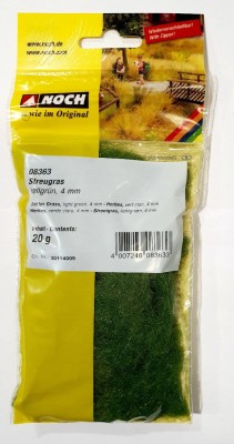 NOCH 08363 TRAWA STATYCZNA 4mm 20g LIGHT GREEN