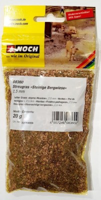 NOCH 08360 TRAWA 2,5mm 20g ALPEJSKA