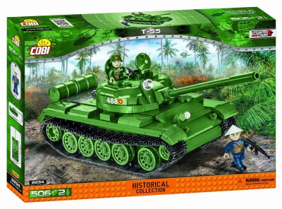 COBI 2234 czołg T-55 (506 klocków + 2 figurki)