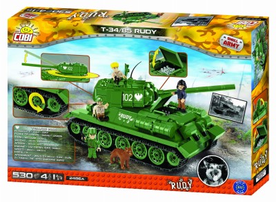 COBI 2486A czołg T-34/85 RUDY 102 (530 klocków + 4 figurki)