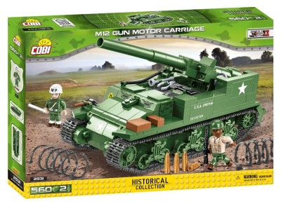 COBI 2531 czołg M12 GUN MOTOR CARRIAGE (560 klocków + 2 figurki)