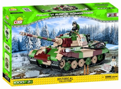 COBI 2540 czołg PZKPFW VI AUSF. B "Königstiger" (1000 klocków + 2 figurki)