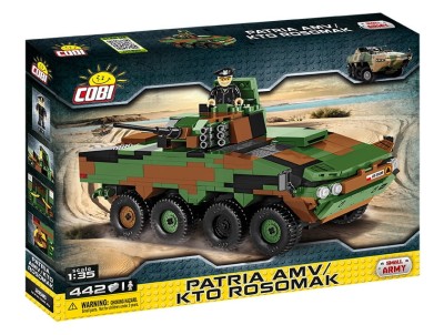COBI 2616 czołg PATRIA AMV / KTO ROSOMAK (442 klocki + 1 figurka)