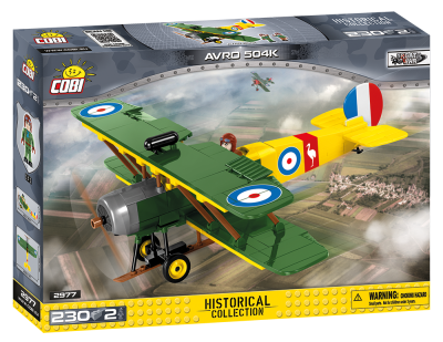 COBI 2977 samolot AVRO 504K (230 klocków + 2 figurki)