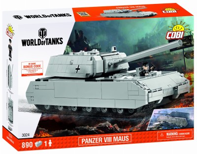 COBI 3024 czołg PANZER VIII MAUS (890 klocków + 1 figurka)