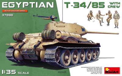 MINIART 37098 1:35 EGYPTIAN T-34/85 WITH CREW