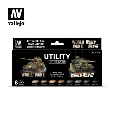 VALLEJO 70201 Utility Paint Set WWII & WWIII [PAINT SET]