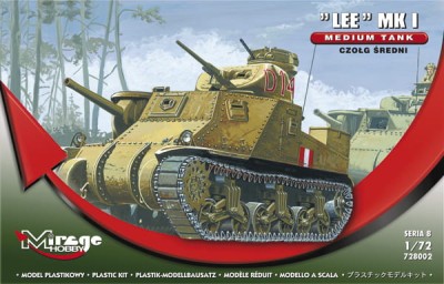 MIRAGE 728002 1:72 'LEE' Mk.I Medium Tank