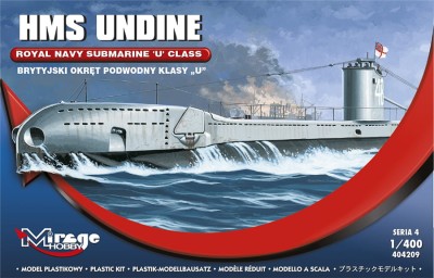 MIRAGE 404209 1:400 HMS UNDINE Royal Navy Submarine 'U' Class