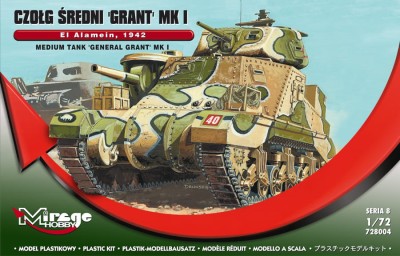 MIRAGE 728004 1:72 'General Grant' Mk.I  'El Alamein, 1942'  Medium Tank