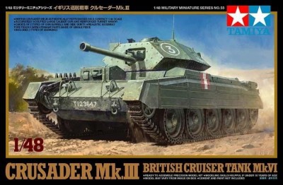 TAMIYA 32555 1:48 MK.III CRUSADER BRITISH CRUISER TANK MK.VI