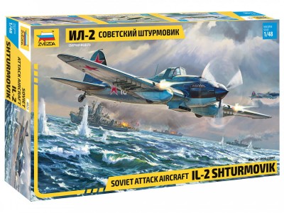 ZVEZDA 4825 1:48 Soviet Attack Aircraft Ił-2 Shturmovik