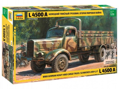 ZVEZDA 3596 1:35 L4500A GERMAN HEAVY TRUCK L 4500 S