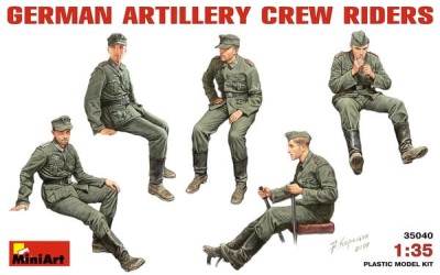 MINIART 35040 1:35 GERMAN ARTILLERY CREW  RIDERS
