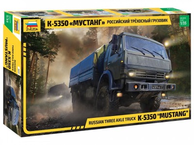 ZVEZDA 3697 1:35 RUSS 6x6 ARMY TRUCK MUSTANG