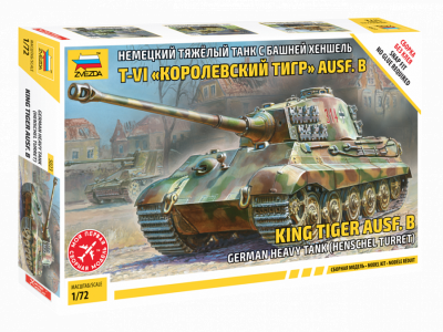 ZVEZDA 5023 1:72 KING TIGER AUFS.B
