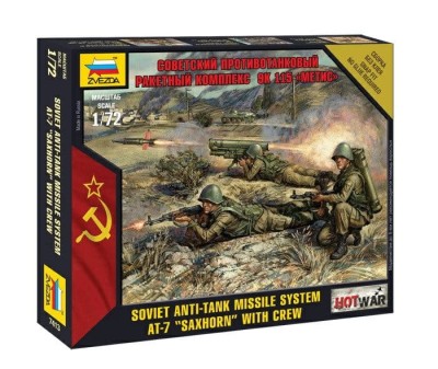 ZVEZDA 7413 1:72 Soviet Anti-Tank Missile System AT-7 "Saxhorn"