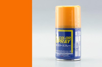GUNZE S058 ORANGE YELLOW - (SEMI-GLOSS) SPRAY 100ml