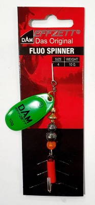 BŁYSTKA OBROTOWA DAM FLUO SPINNER 60683 #4 waga: 10g - GREEN 