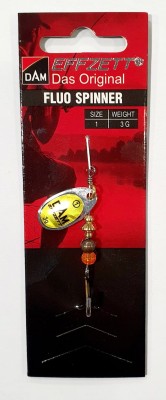 BŁYSTKA OBROTOWA DAM FLUO SPINNER 60662 #1 waga: 3g - GOLD PRISMA