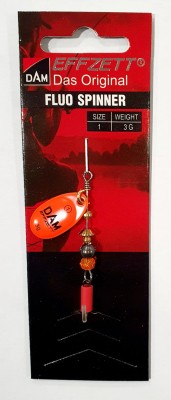 BŁYSTKA OBROTOWA DAM FLUO SPINNER 60660 #1 waga: 3g - ORANGE 