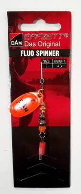 BŁYSTKA OBROTOWA DAM FLUO SPINNER 60668 #2 waga: 4g - ORANGE 