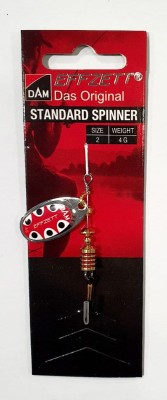 BŁYSTKA OBROTOWA DAM STANDARD SPINNER 5131402 #2 4g - SILVER BLACK DOT 