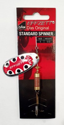 BŁYSTKA OBROTOWA DAM STANDARD SPINNER 5131405 #5 12g - SILVER BLACK DOT 