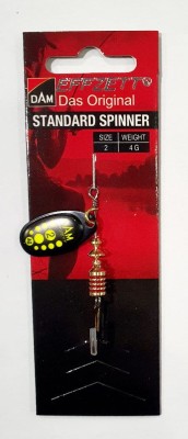 BŁYSTKA OBROTOWA DAM STANDARD SPINNER 5131002 #2 4g - BLACK YELLOW 