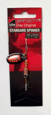 BŁYSTKA OBROTOWA DAM STANDARD SPINNER 5131102 #2 4g - BLACK RED 