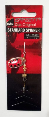BŁYSTKA OBROTOWA DAM STANDARD SPINNER 5131501 #1 3g - COPPER BLACK DOT