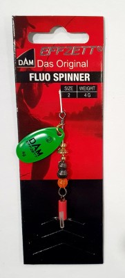 BŁYSTKA OBROTOWA DAM FLUO SPINNER 60667 #2 waga: 4g - GREEN 