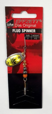 BŁYSTKA OBROTOWA DAM FLUO SPINNER 60670 #2 waga: 4g - GOLD PRISMA