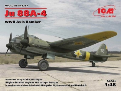 ICM 48237 1:48 Ju 88A-4 WWII Axis Bomber
