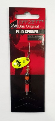 BŁYSTKA OBROTOWA DAM FLUO SPINNER 60657 #1 waga: 3g - YELLOW