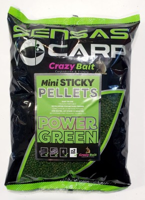 PELLET SENSAS MINI STICKY 2mm POWER GREEN 700g [44785]