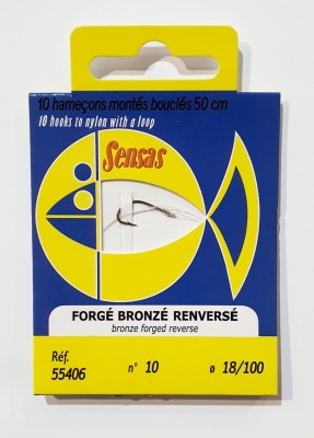 PRZYPONY SENSAS BRONZE RENVERSE #10 0.18mm/50CM (op. 10szt) [55406]