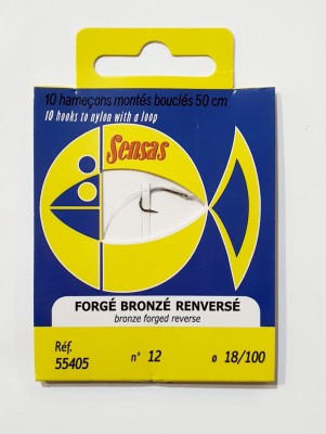 PRZYPONY SENSAS BRONZE RENVERSE #12 0.18mm/50CM (op. 10szt) [55405] 