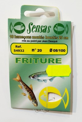PRZYPONY SENSAS FRITURES #20 0.08mm/25CM (op. 10szt) [54932]