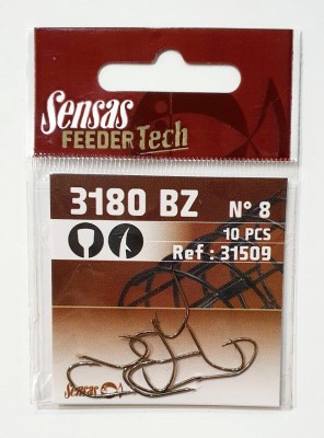 HACZYKI SENSAS 3180 nr8 FEEDER TECH (opak. 10szt) 