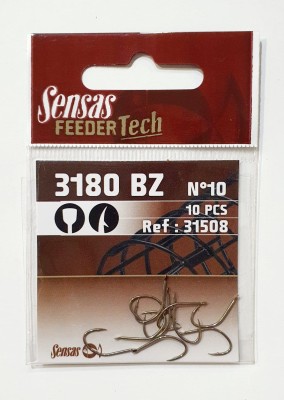 HACZYKI SENSAS 3180 nr10 FEEDER TECH (opak. 10szt)