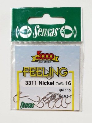 HACZYKI SENSAS 3311 nr16 Feeling NICKEL (opak. 15szt.) 