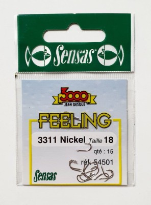 HACZYKI SENSAS 3311 nr18 Feeling NICKEL (opak. 15szt.) 
