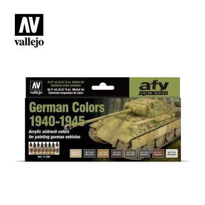 VALLEJO 71206 German Colors 1940-1945 [PAINT SET]