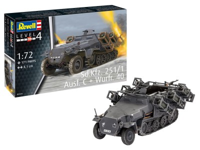 REVELL 03324 1:72 Sd.Kfz. 251/1 Ausf. C + Wurfr. 40