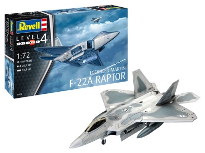 REVELL 03858 1:72 Lockheed Martin F-22A Raptor
