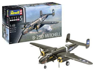 REVELL 04977 1:48 B-25C/D Mitchell (rozp. skrzydeł: 43cm)